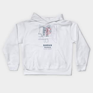 bahrain simple track Kids Hoodie